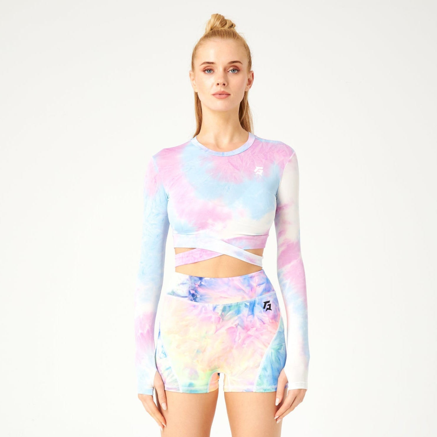 Vibgyor Crop Top (Light Purple)