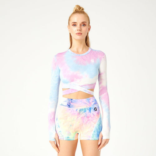 Vibgyor Crop Top (Light Purple)