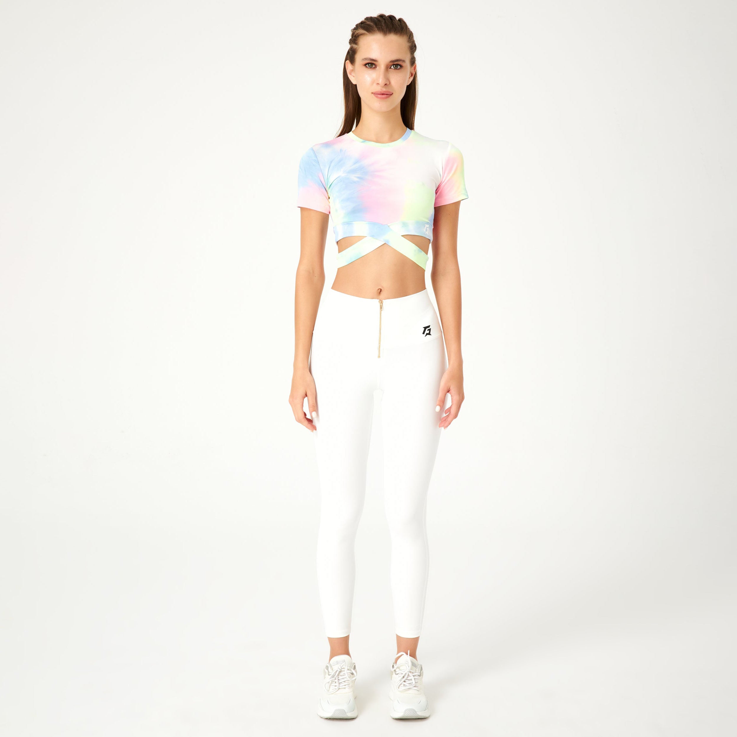 Vibgyor Crop Tee (Light Blue)