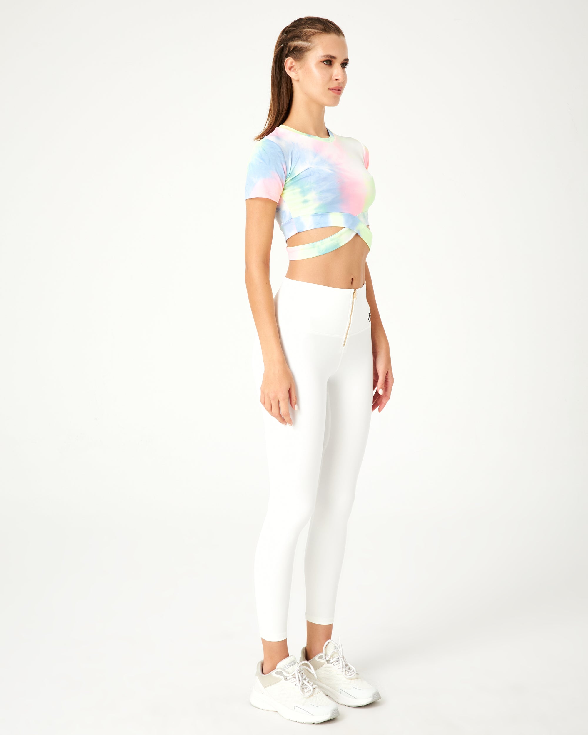 Vibgyor Crop Tee (Light Blue)