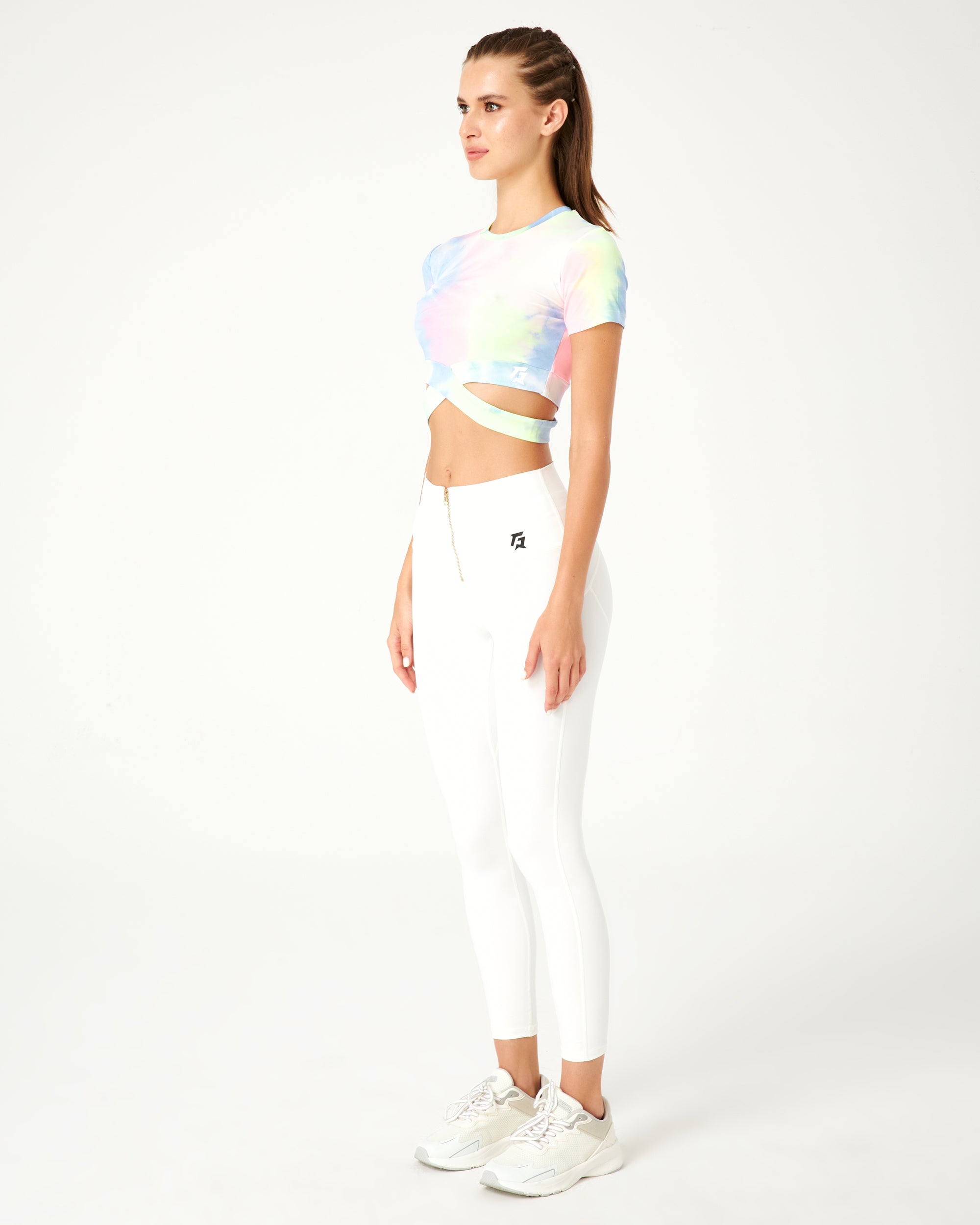 Vibgyor Crop Tee (Light Blue)