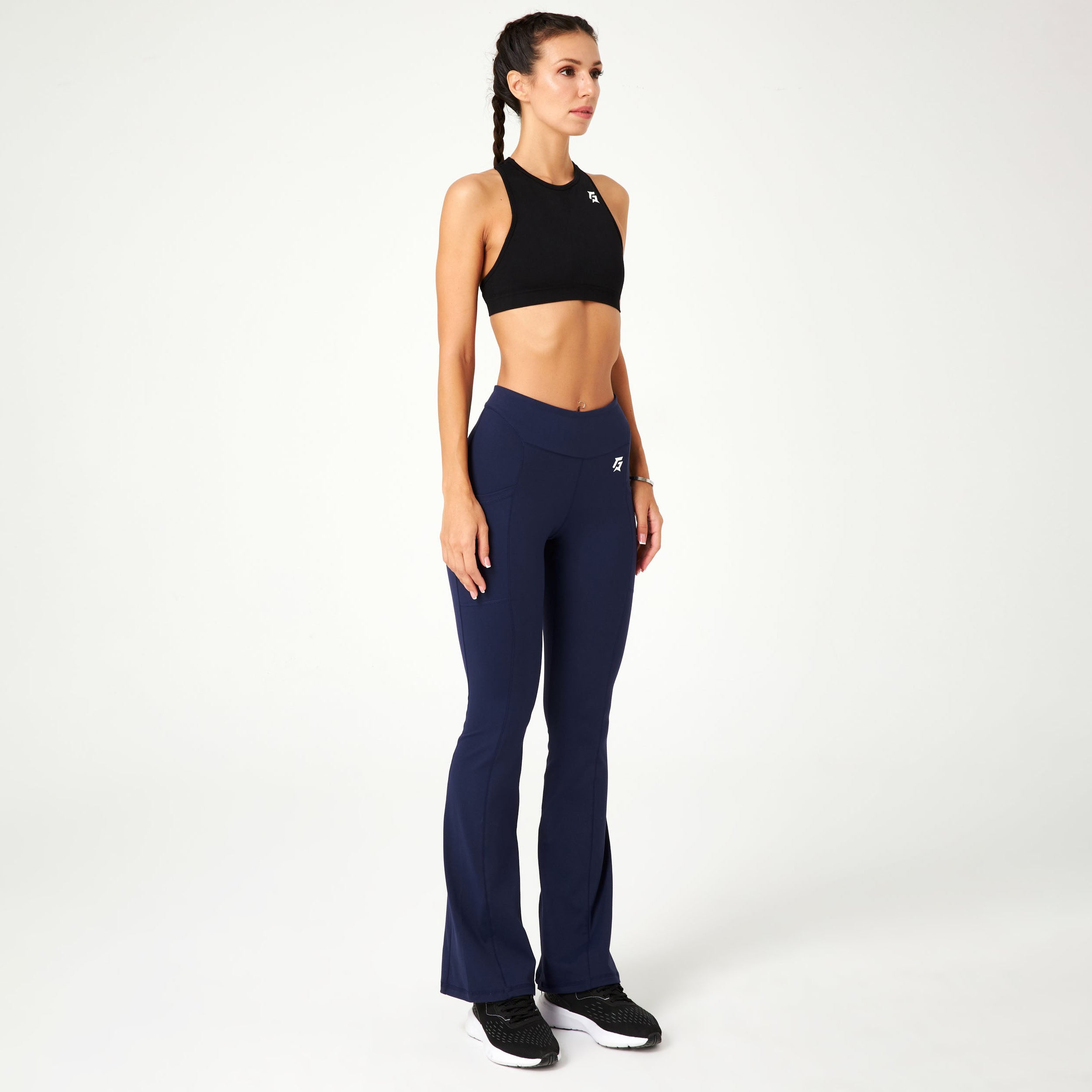 Vista Slit Trousers (Navy)