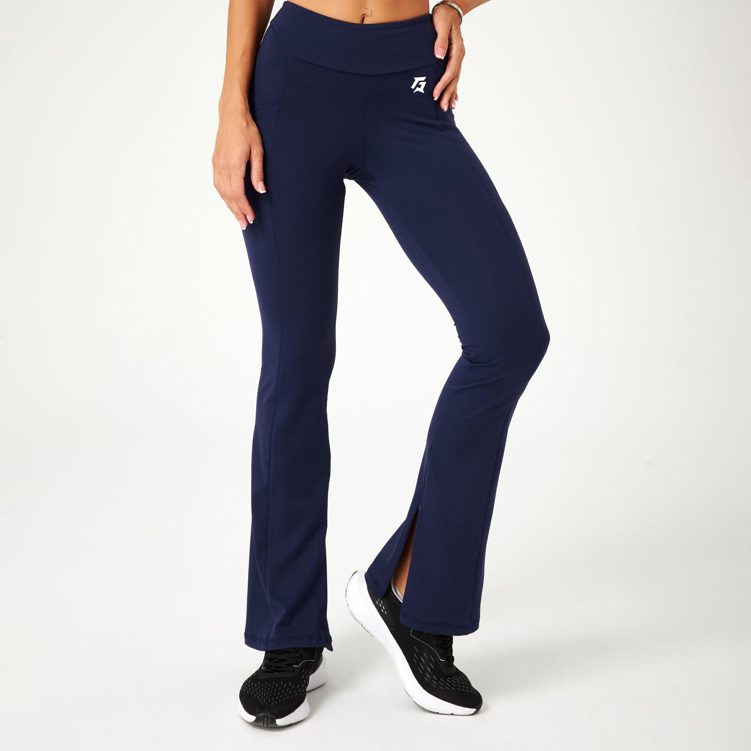 Vista Slit Trousers (Navy)