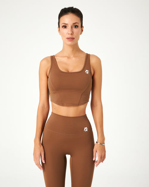 Verve Crop Top (Brown)