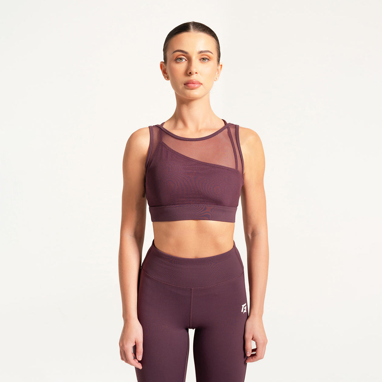 Mesh Sports Bra (Rosewood)