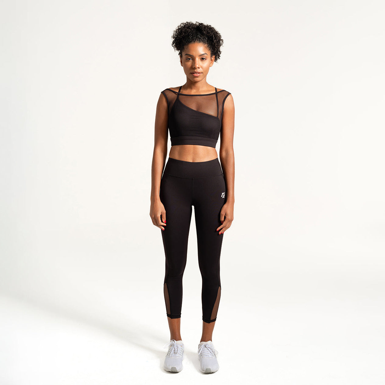 Mesh Sports Bra (Black)