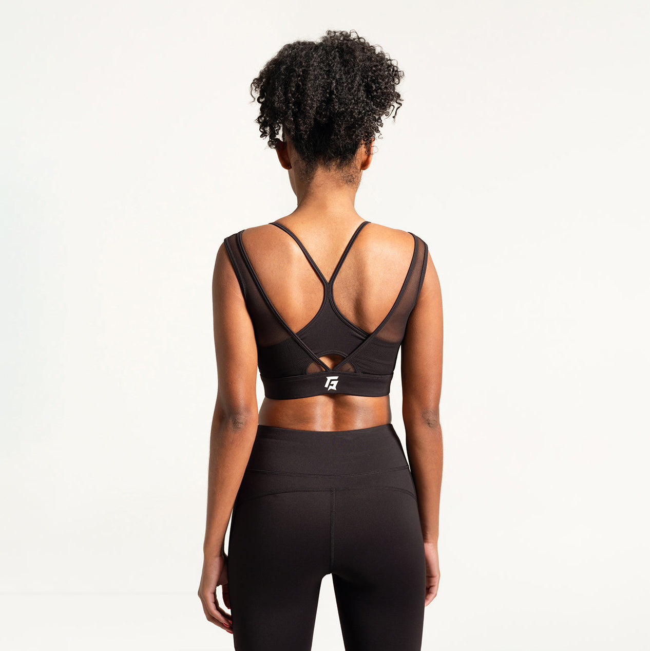 Mesh Sports Bra (Black)